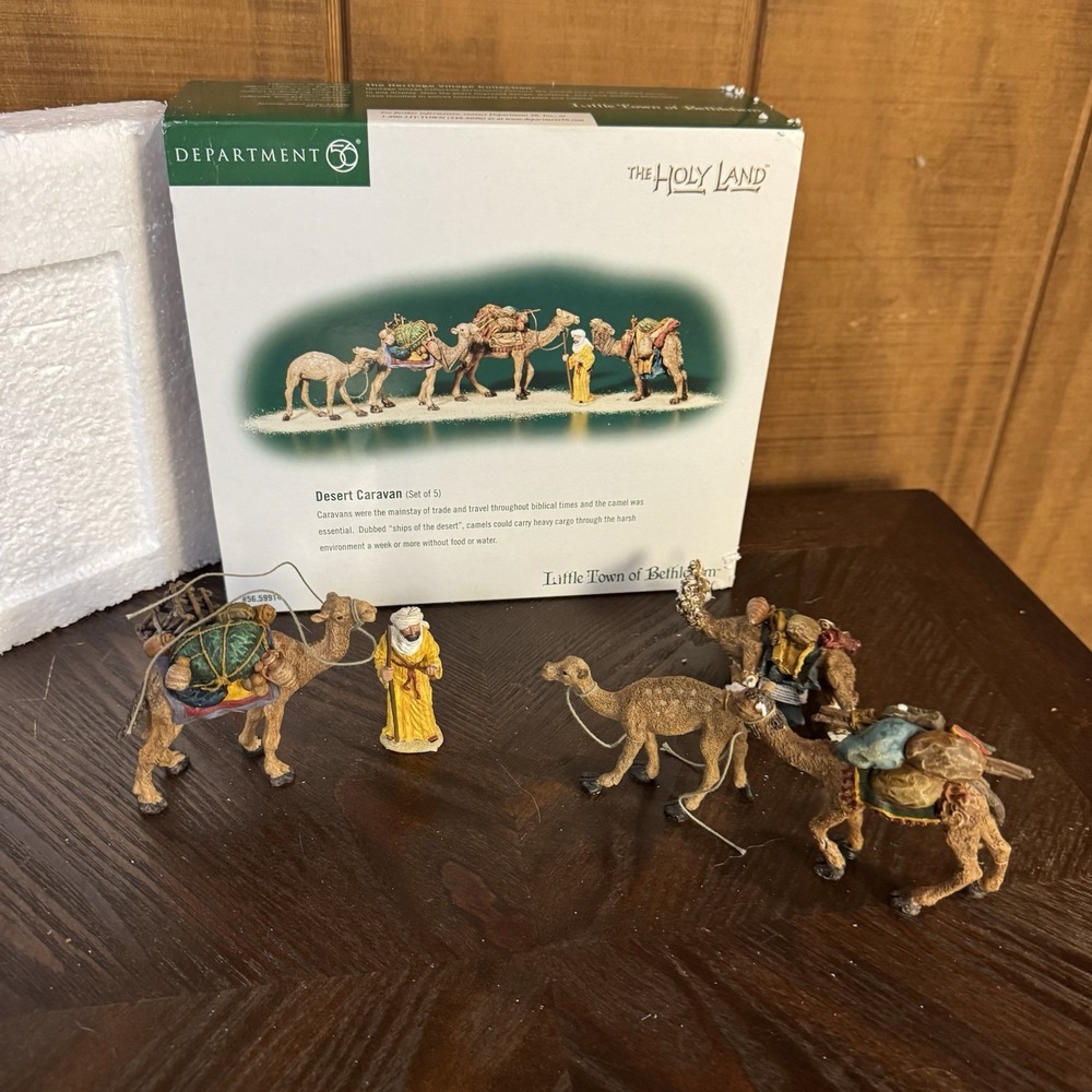 Dept 56 Desert Caravan 56.59914 Little Town Bethlehem 5pc Set Holy Land Retired